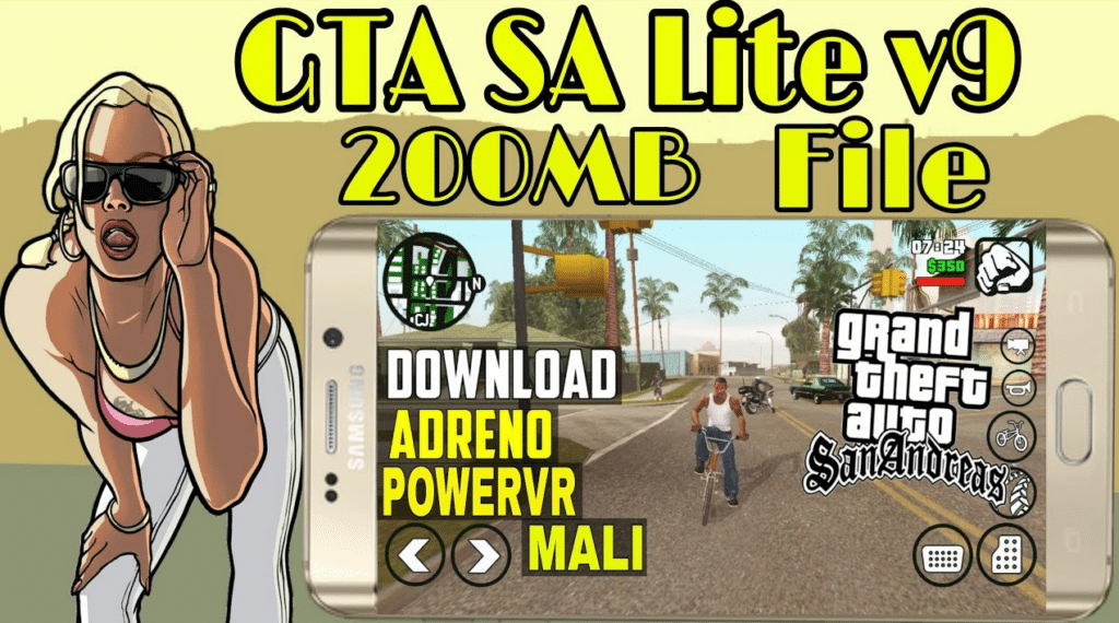 Fitur Game GTA SA Lite Cleo Drag Adreno Mali PowerVR Anak STM